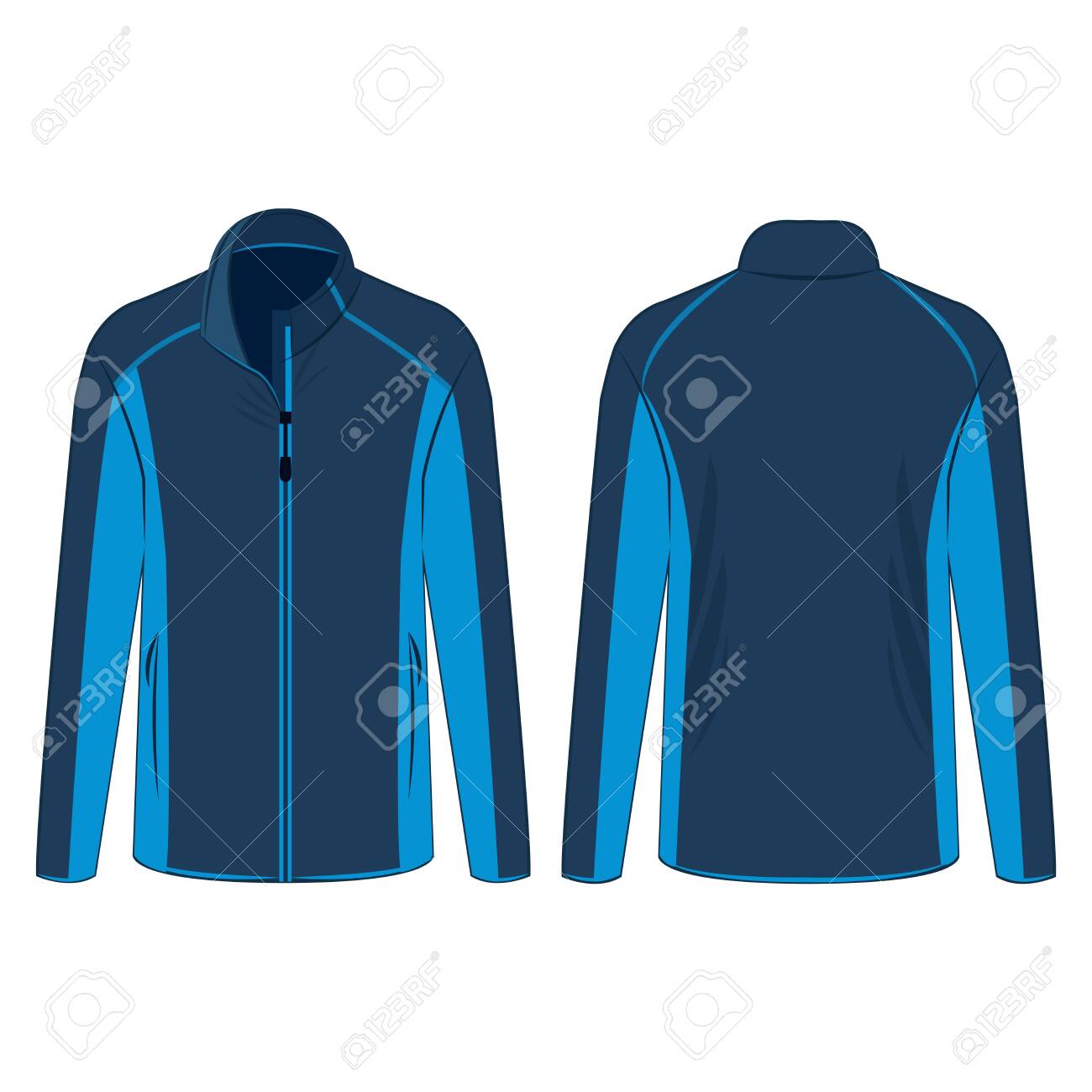 light blue fleece jacket