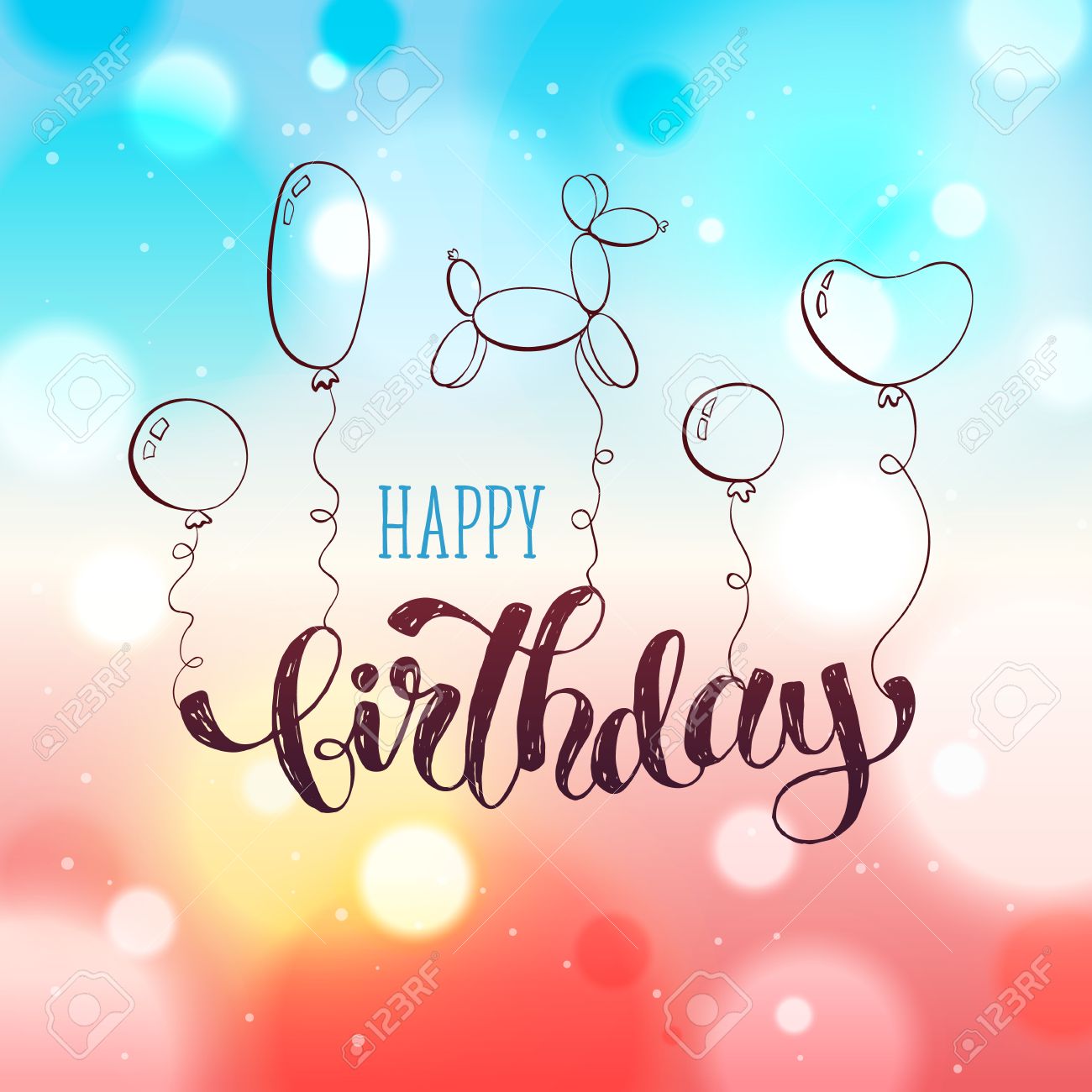 Joyeux Anniversaire Carte De Voeux Main Calligraphie Tracee Sur Floue Fond Romantique Ballons D Anniversaire Illustration Dans Le Style De Bande Dessinee Banque D Images Et Photos Libres De Droits Image Joyeux Anniversaire Carte De Voeux Main Calligraphie Tracee Sur Floue Fond Romantique Ballons D Anniversaire Illustration Dans Le Style De Bande Dessinee Banque D Images Et Photos Libres De Droits Image