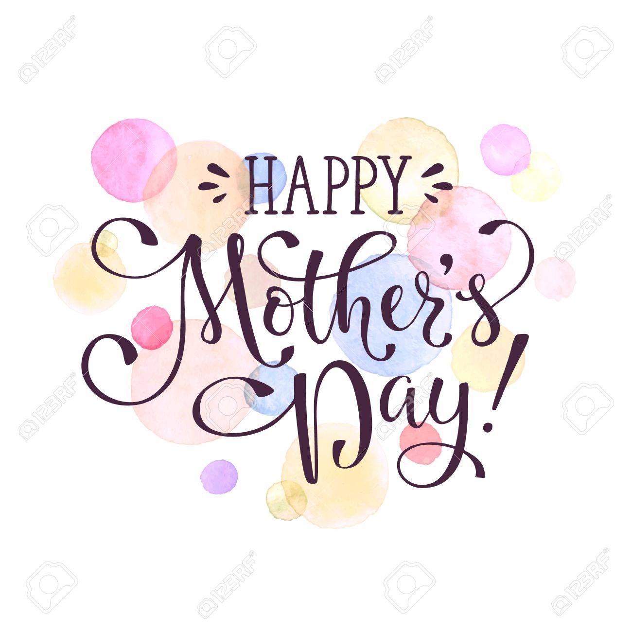 mother s day greeting card template happy mothers day calligraphic