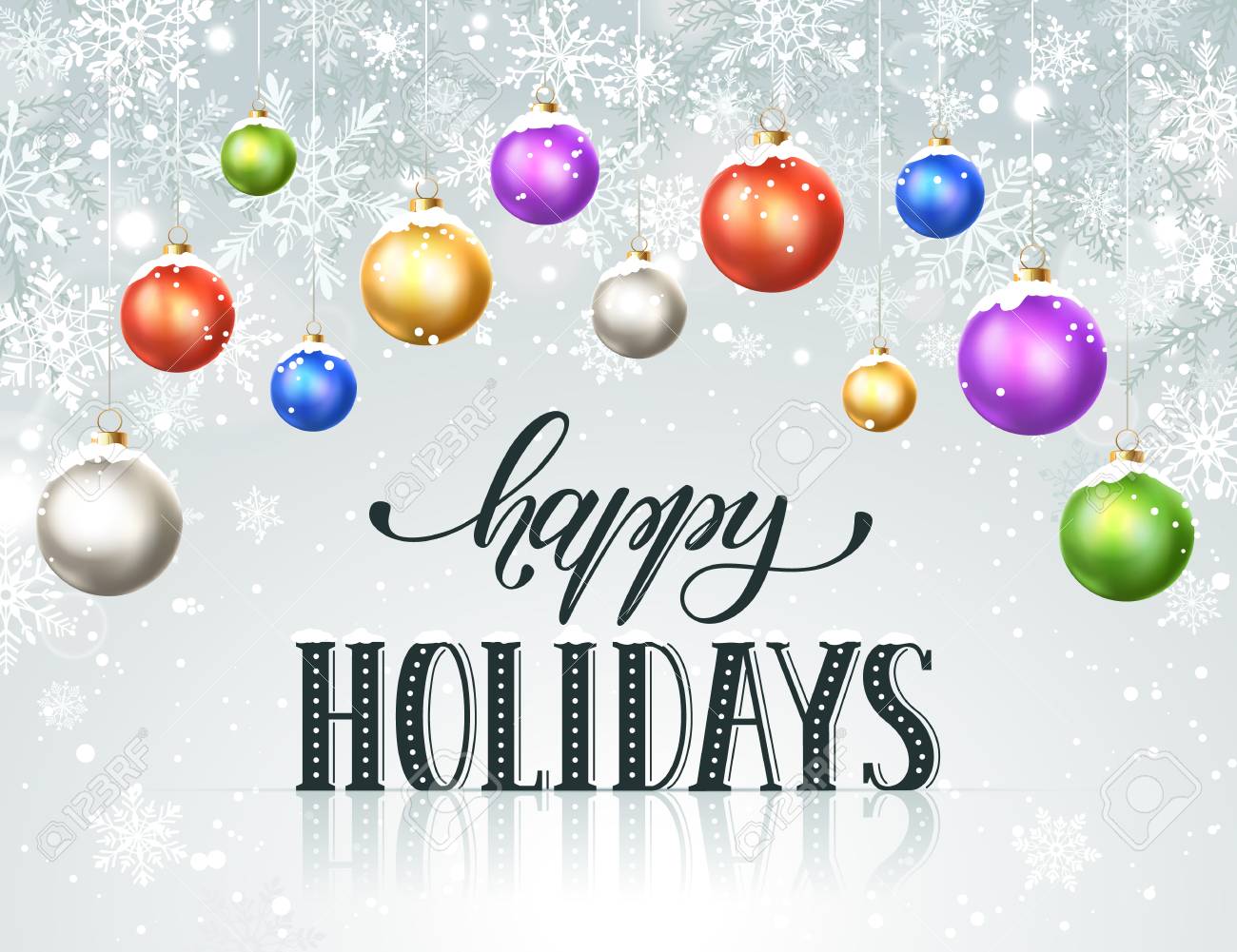 Happy Holidays Card Template from previews.123rf.com