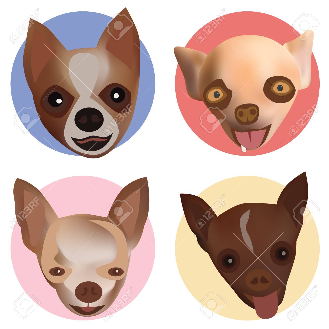 美しい花の画像 ユニークチワワ イラスト