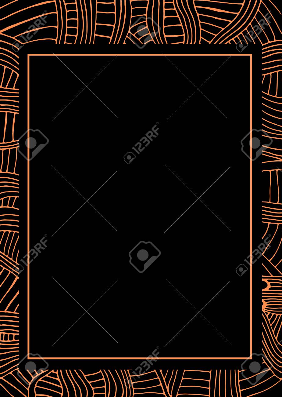 Abstract Frame African Pattern Ethnic Style Stylish Background