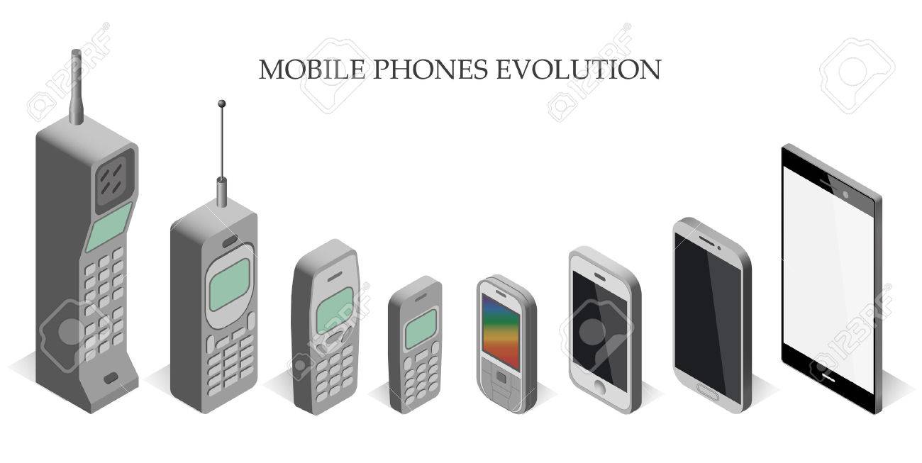 Vector set modern and vintage mobile gadgets. mobile phone evolution vector isometric. Mobile phone evolution vector isometric. Isometric mobile phone template. - 56917017 Vector set modern and vintage mobile gadgets. mobile phone evolution vector isometric. Mobile phone evolution vector isometric. Isometric mobile phone template. - 56917017