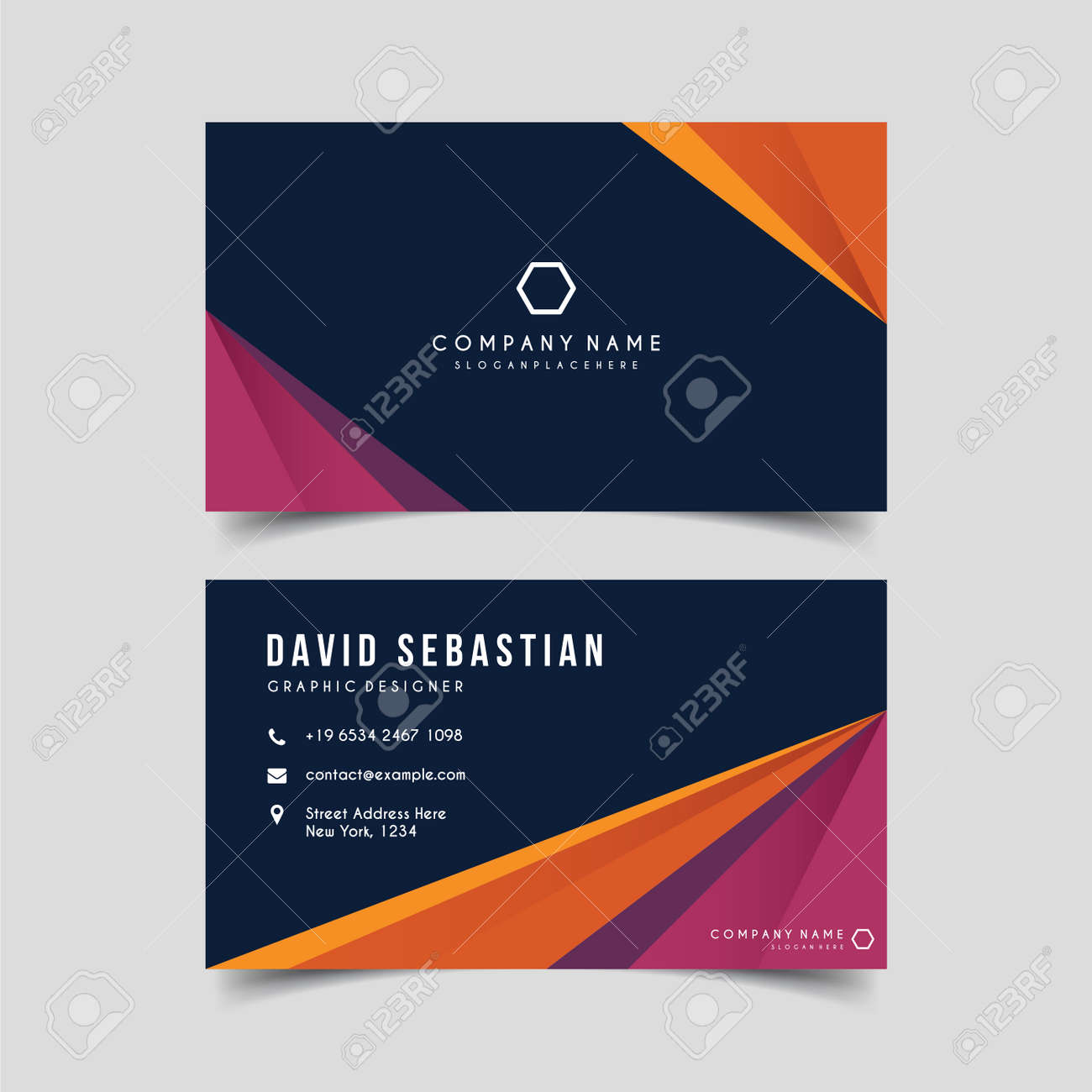 visiting card sheet