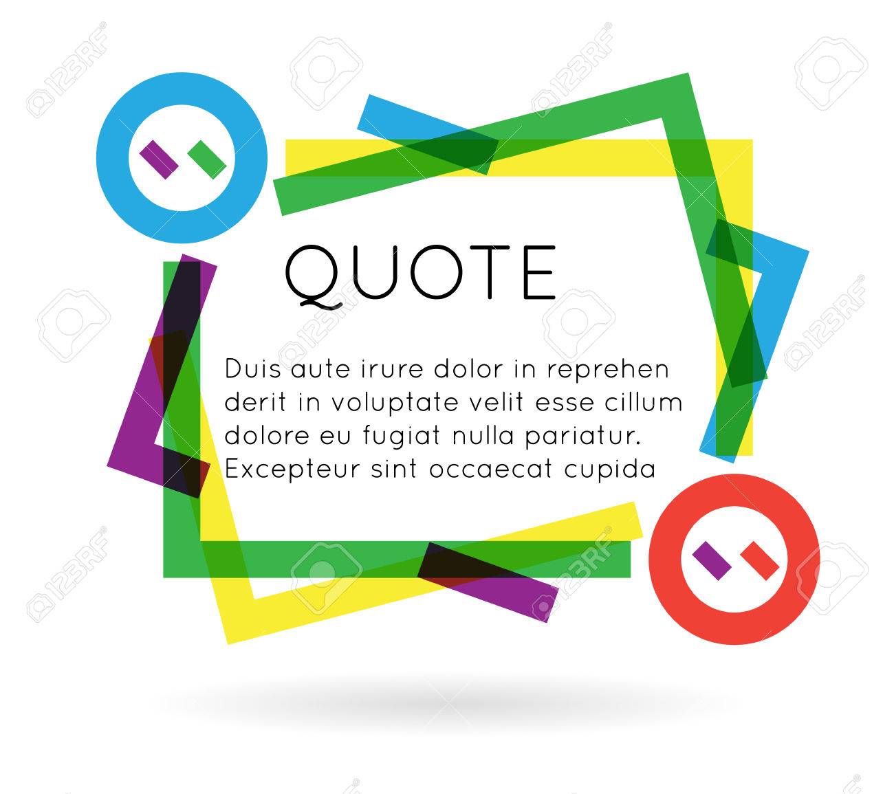 quote template colorful information text blog business mobile