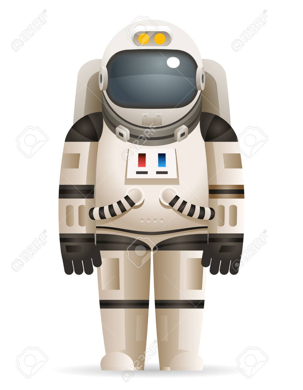 宇宙飛行士現実的な宇宙飛行士宇宙飛行士スペース星地球月背景アイコン漫画デザイン テンプレート ベクトル イラストのイラスト素材 ベクタ Image