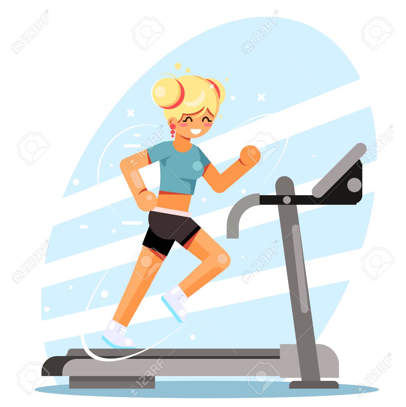 flat treadmill running