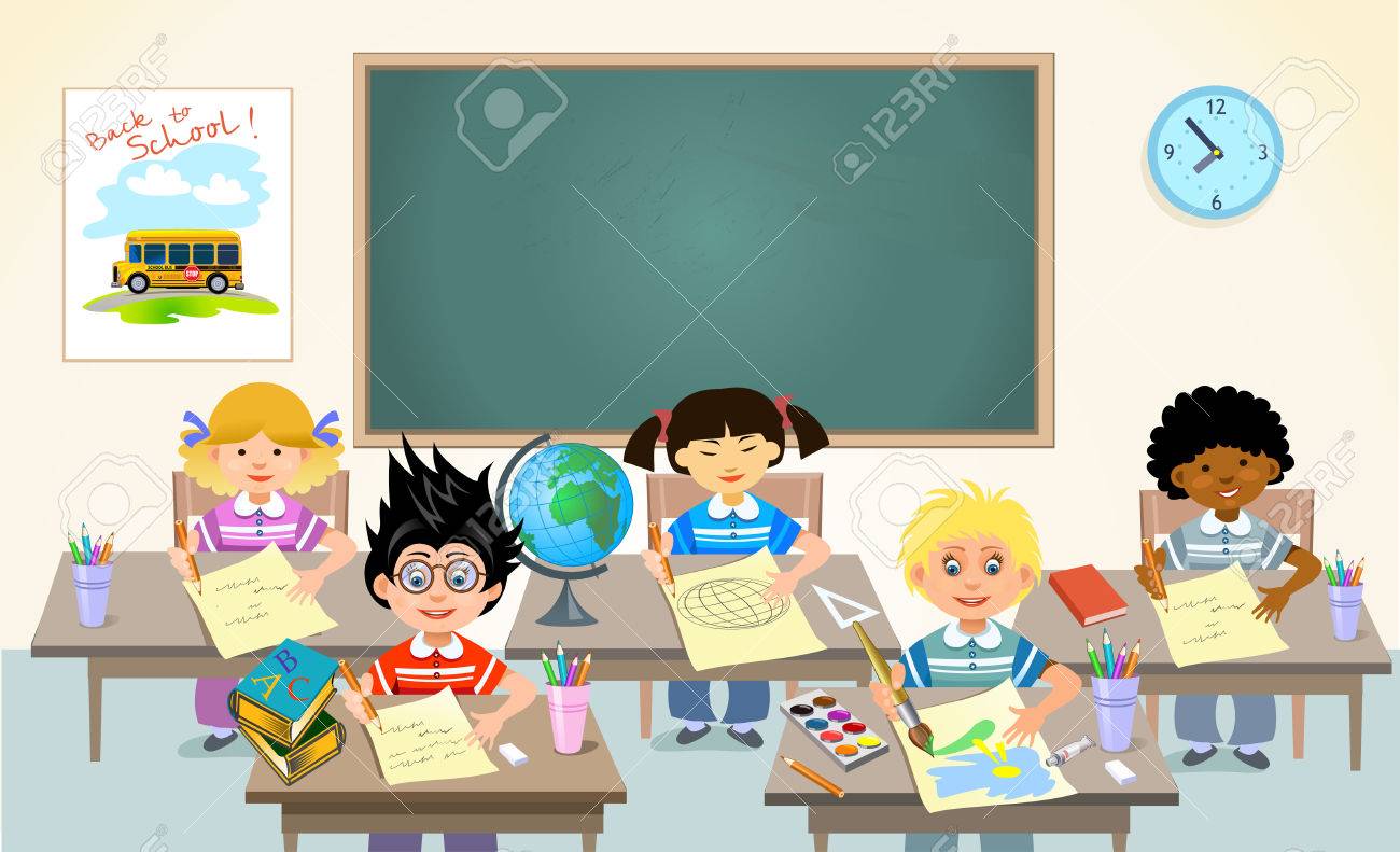 Un gruppo di bambini in piedi uno accanto all'altro vettoriale – Immagine  di Scuola su Unsplash, image size:1300x791