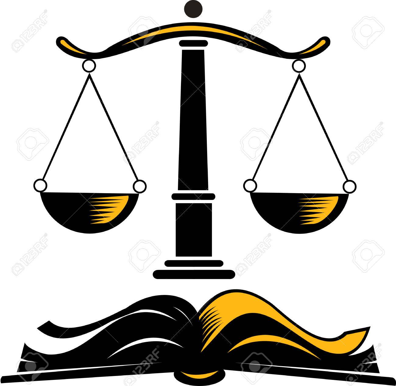法律事務所司法スケールのイラスト素材 ベクタ Image