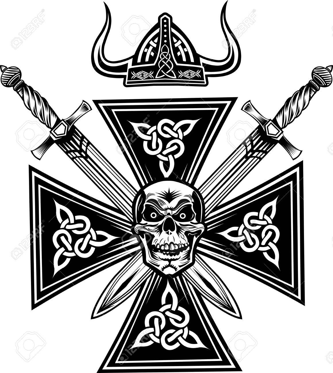 Skull Viking Sword