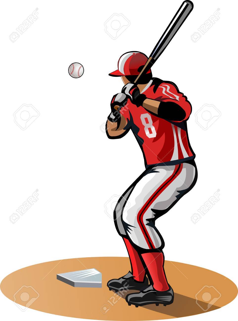 プロ野球選手のイラスト素材 ベクタ Image