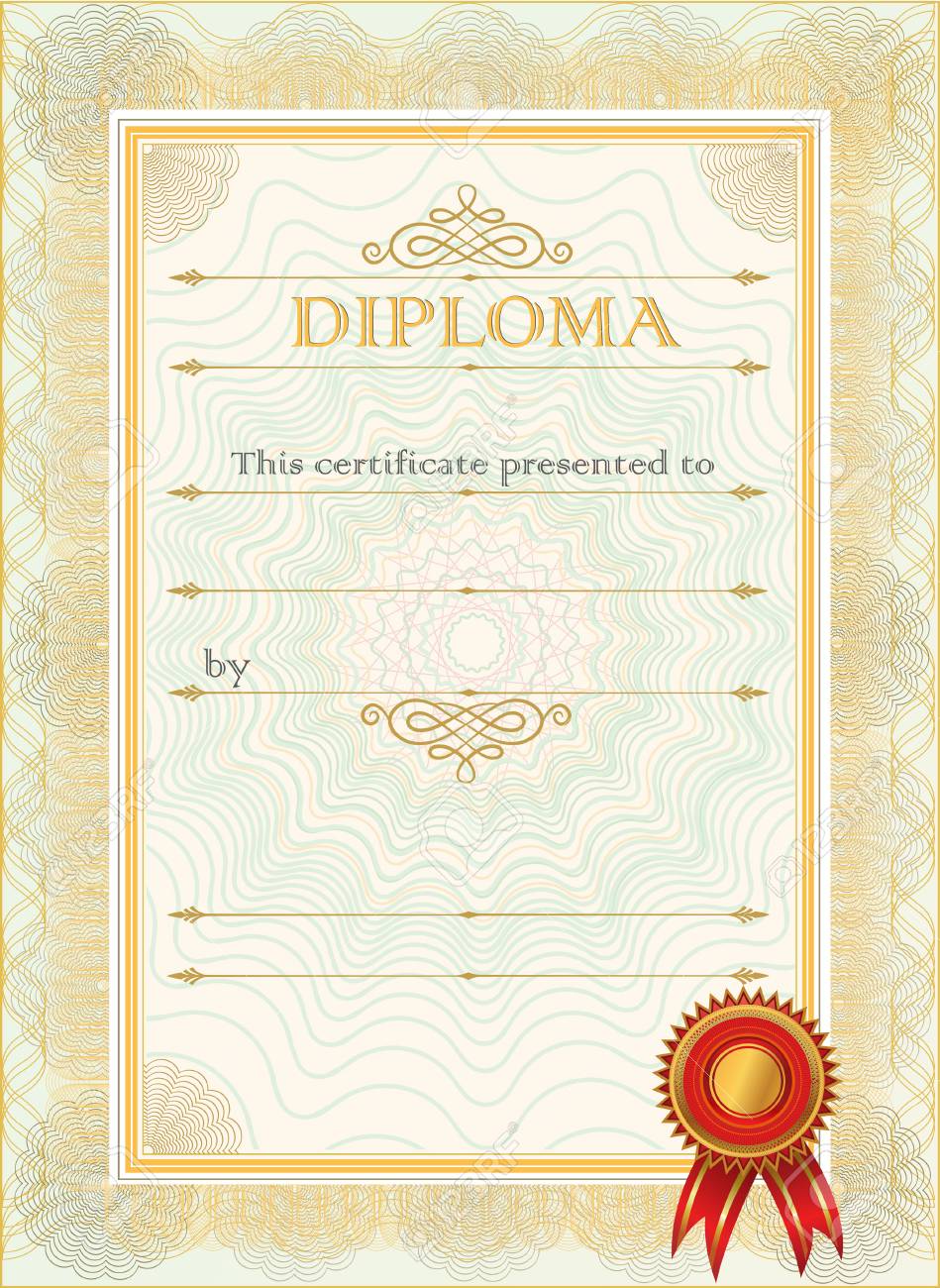diploma blank certificate template royalty free cliparts vectors diploma blank