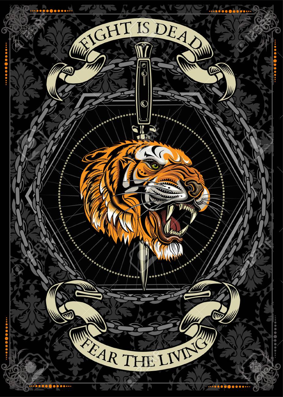 tigers face tiger tattoo