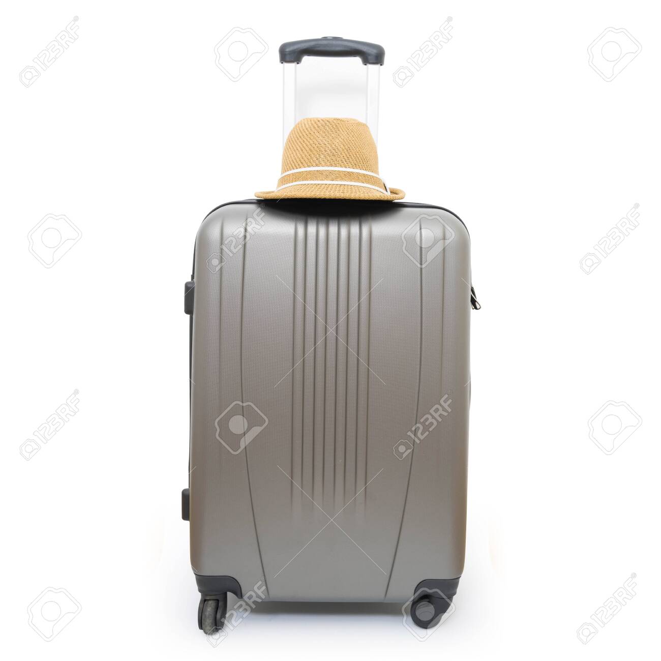 hat suitcase travel
