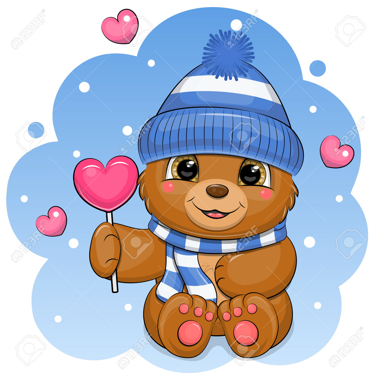 くまちゃんハート♡ロリポップ くまちゃんハート♡ロリポップ ゆめ かわ ぬいぐるみ くま