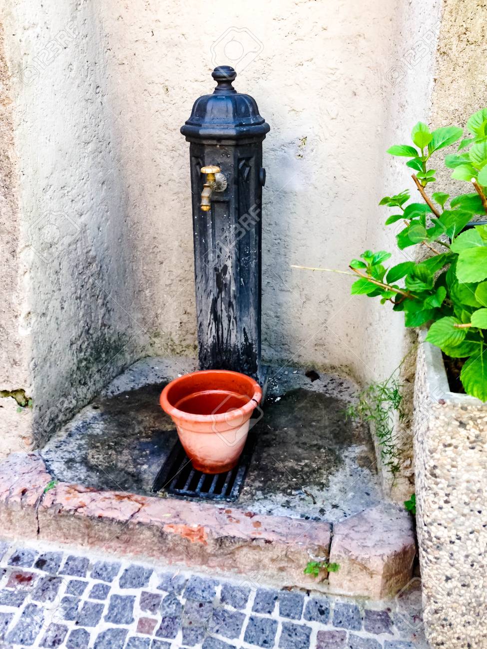 Hydrant With Drinking Water On The Street In Italy Stock Photo Picture And Royalty Free Image Image