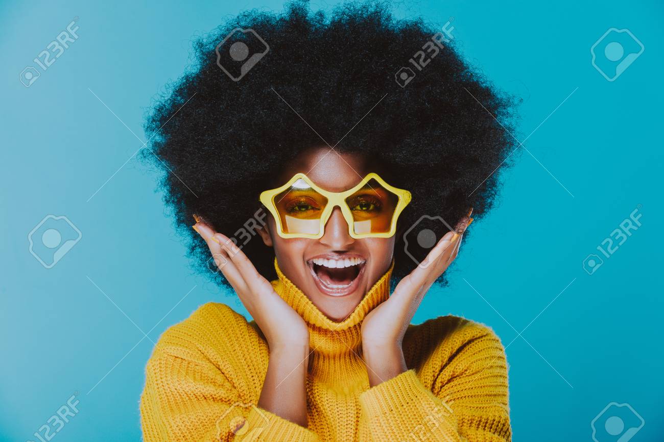 Beautiful african woman studio portraits, concept about lifestyle and beauty - 107835349 Beautiful african woman studio portraits, concept about lifestyle and beauty - 107835349
