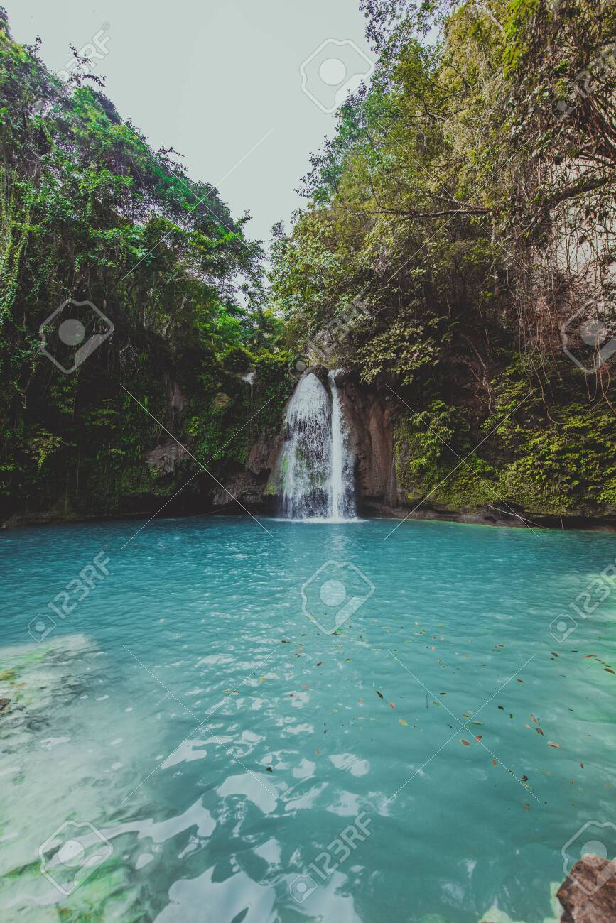 Kawasan Waterfalls Located On Cebu Island Philippines Beautiful Stock Photo Picture And Royalty Free Image Image