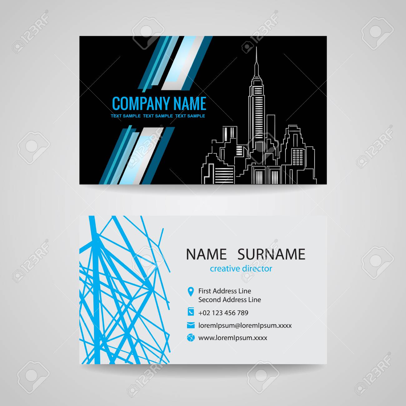 business card design for