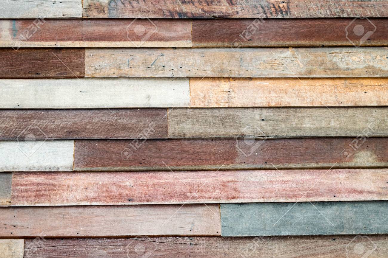 Vieja Pared De Chapa De Madera En Estilo Tailandes Casa Fotos