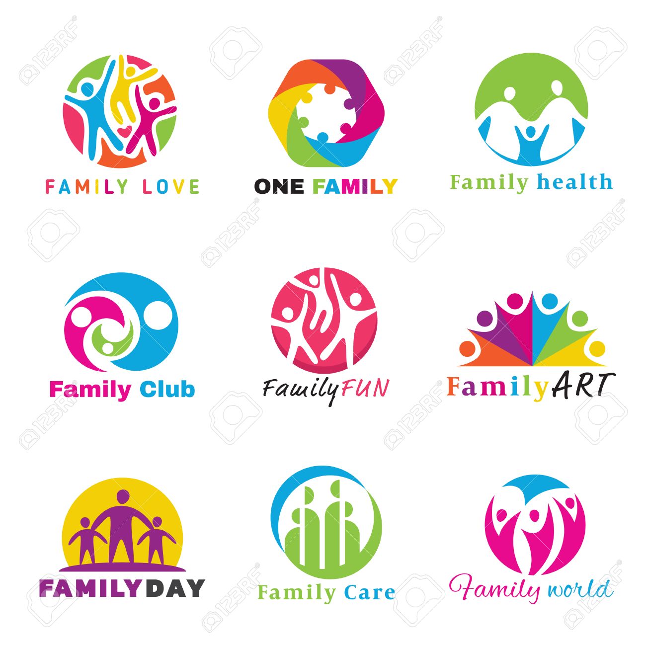 Family Logo Circle Art Vector Set Design Royalty Free Cliparts Vectors And Stock Illustration Image Family Logo Circle Art Vector Set Design Royalty Free Cliparts Vectors And Stock Illustration Image