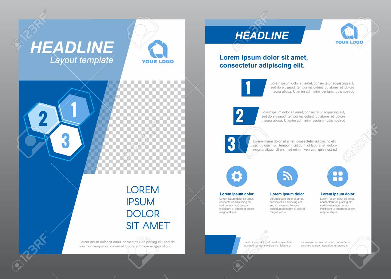 single page brochure template