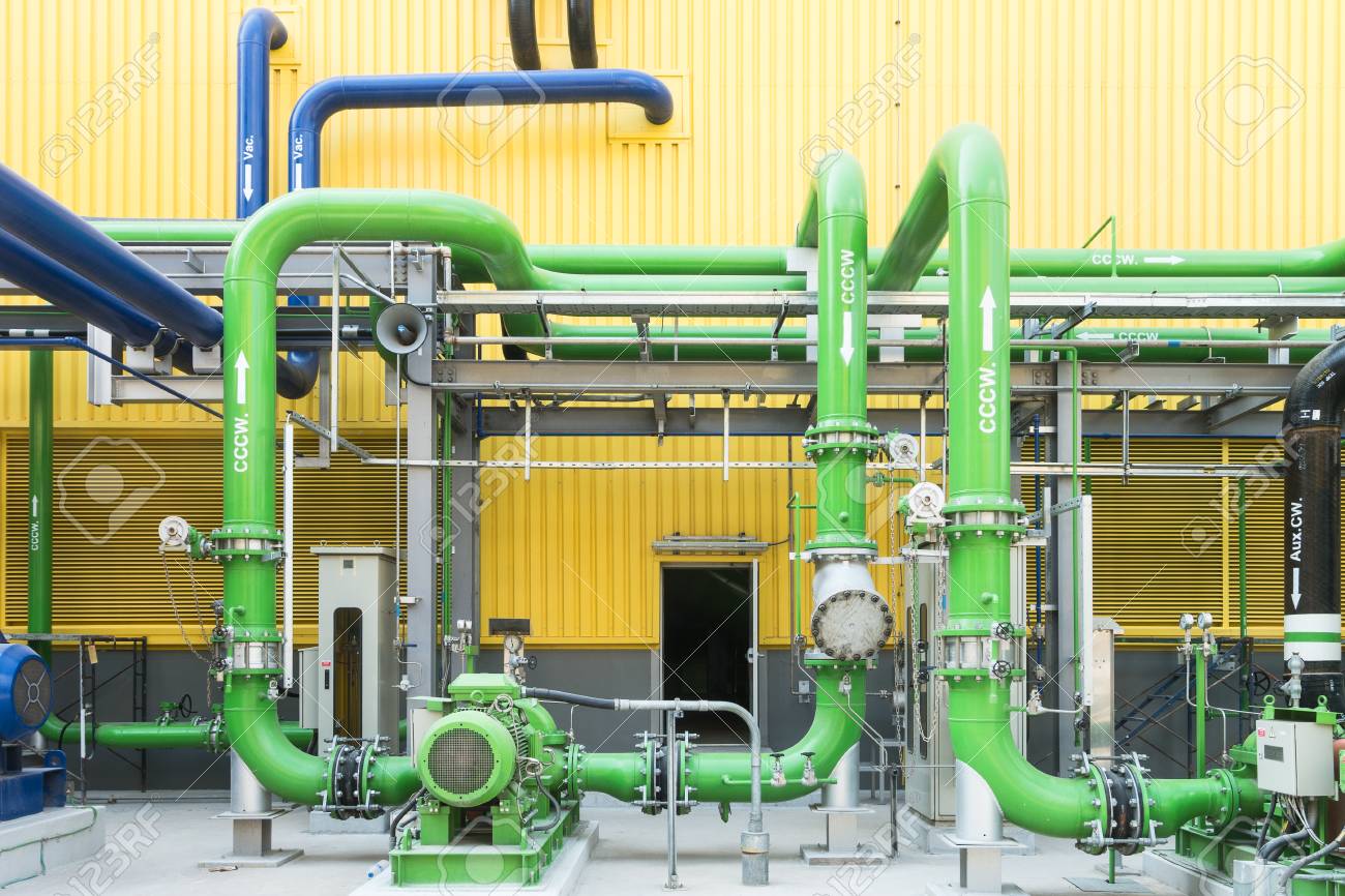 colorful industrial piping or pipelines industrial process piping process piping