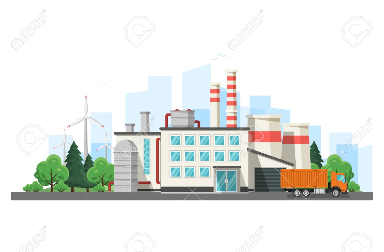 エンジニアとスマートファクトリーコンセプト モノの産業インターネット センサーネットワーク 現代のデジタルファクトリー のイラスト素材 ベクタ Image