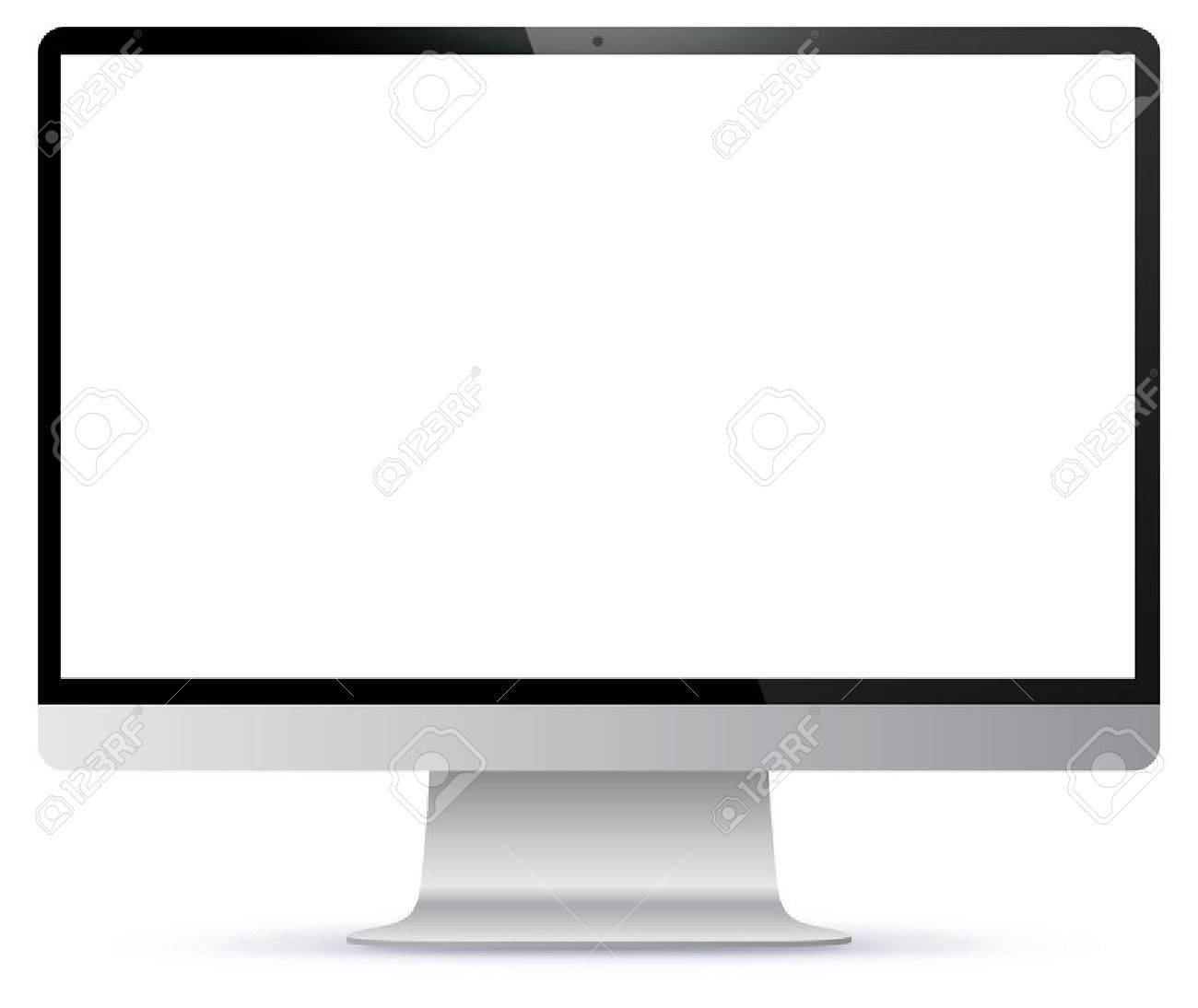 pc monitor vector illustration