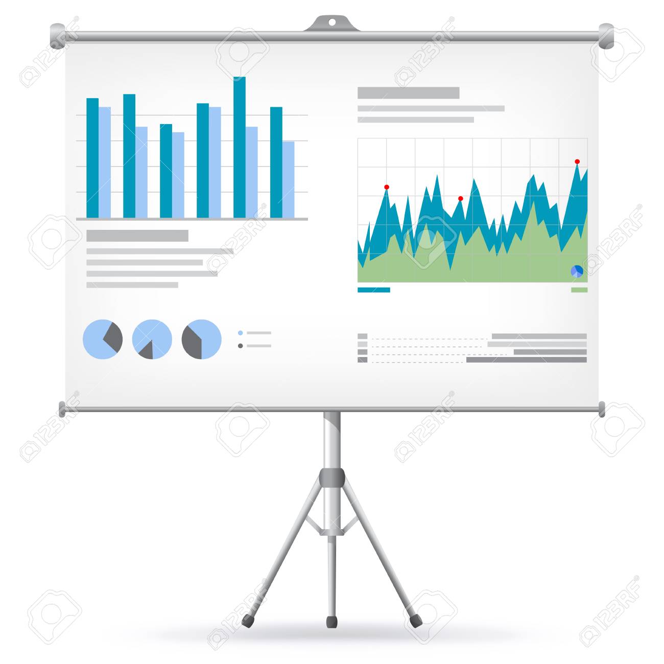 財務チャートやプロジェクター画面にグラフ のイラスト素材 ベクタ Image 財務チャートやプロジェクター画面にグラフ のイラスト素材 ベクタ Image