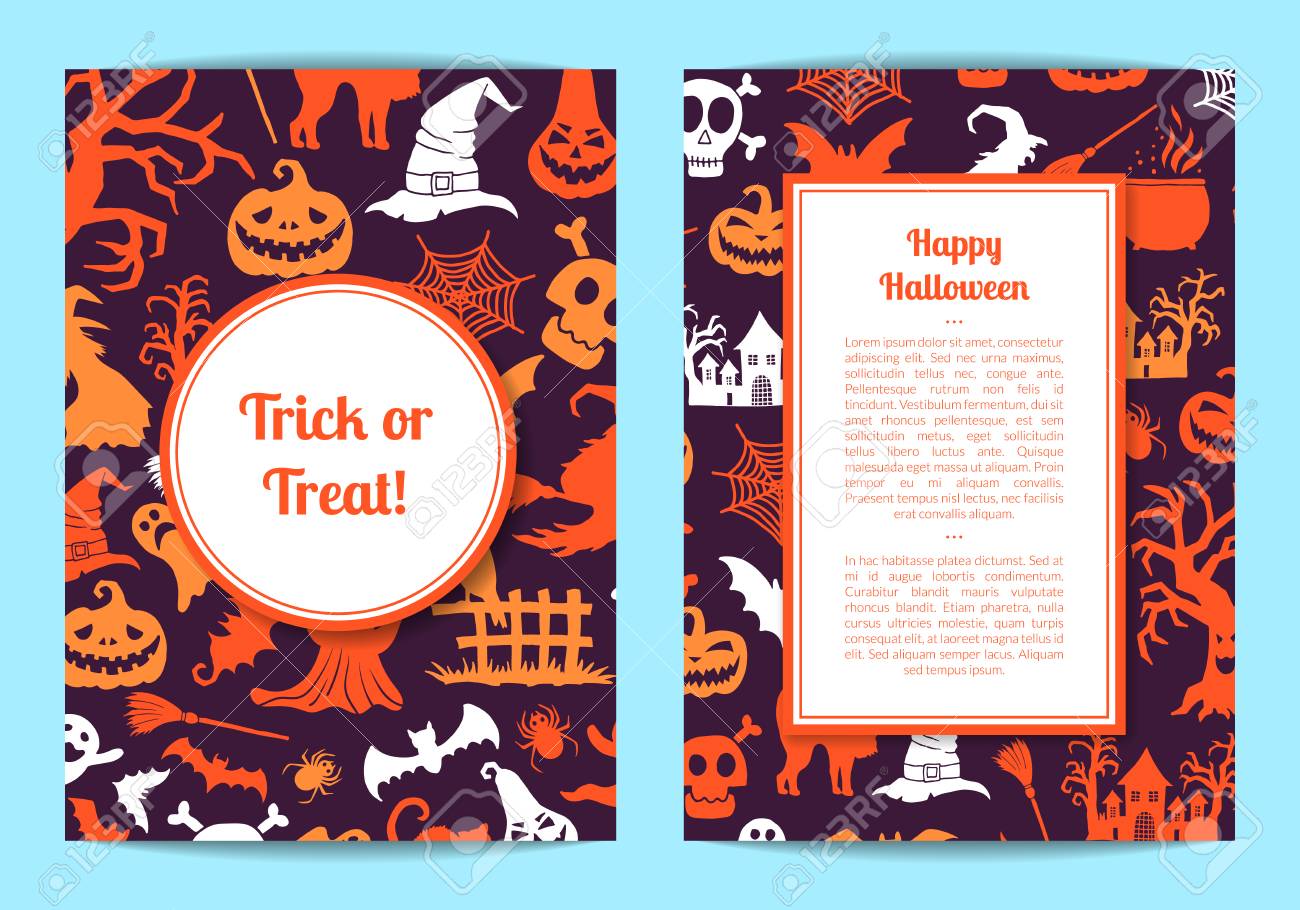 halloween card templates royalty free cliparts vectors and stock