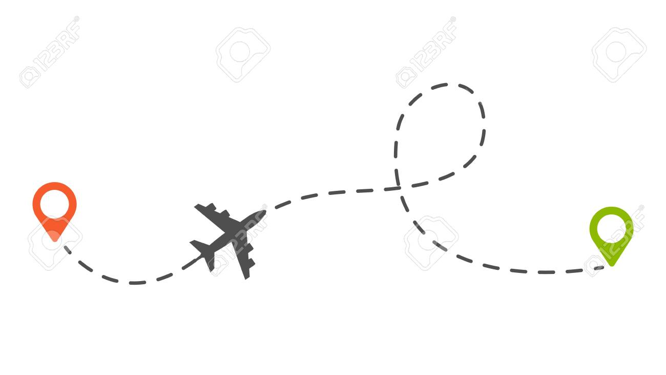 Airplane Route. Isolated Plane Or Aircraft Dotted Trail Vector Illustration. Trip Path Dashed, Marker Route Plane Royalty Free SVG, Cliparts, Vectors, And Stock Illustration. Image 154366452. Airplane Route. Isolated Plane Or Aircraft Dotted Trail Vector Illustration. Trip Path Dashed, Marker Route Plane Royalty Free SVG, Cliparts, Vectors, And Stock Illustration. Image 154366452.