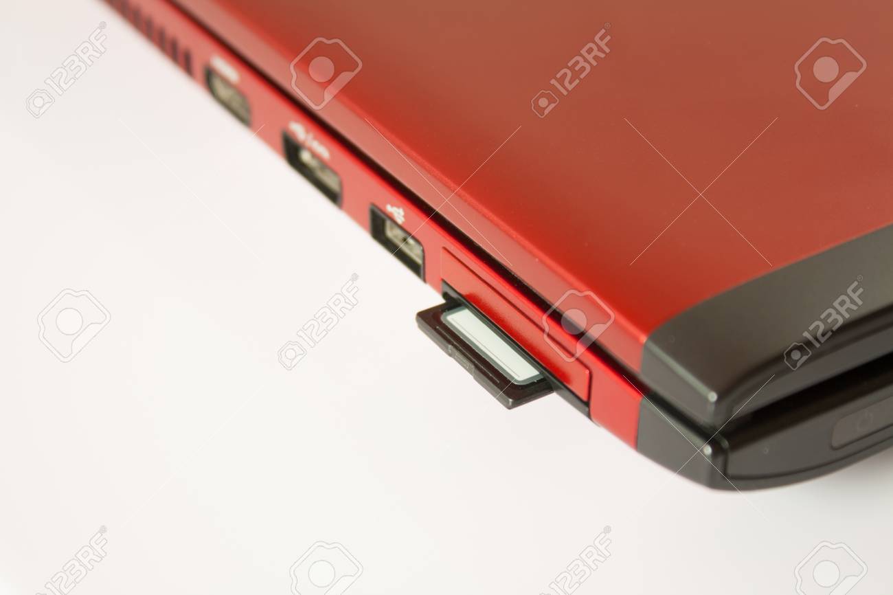 Plugging In Sd Card Into Personal Computer Ready For Photo File Stock Photo Picture And Royalty Free Image Image