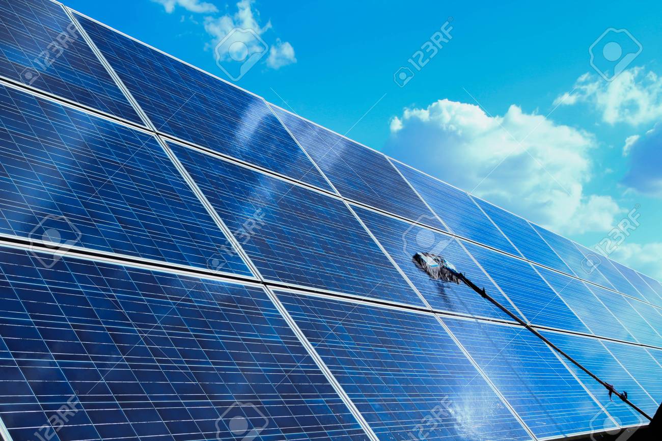 Solar Panel Alternative Electricity Source Concept Of Sustainable