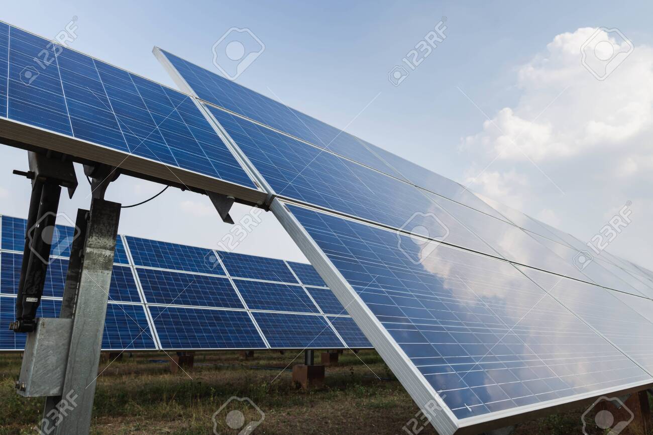 Solar Panel Alternative Electricity Source Concept Of Sustainable