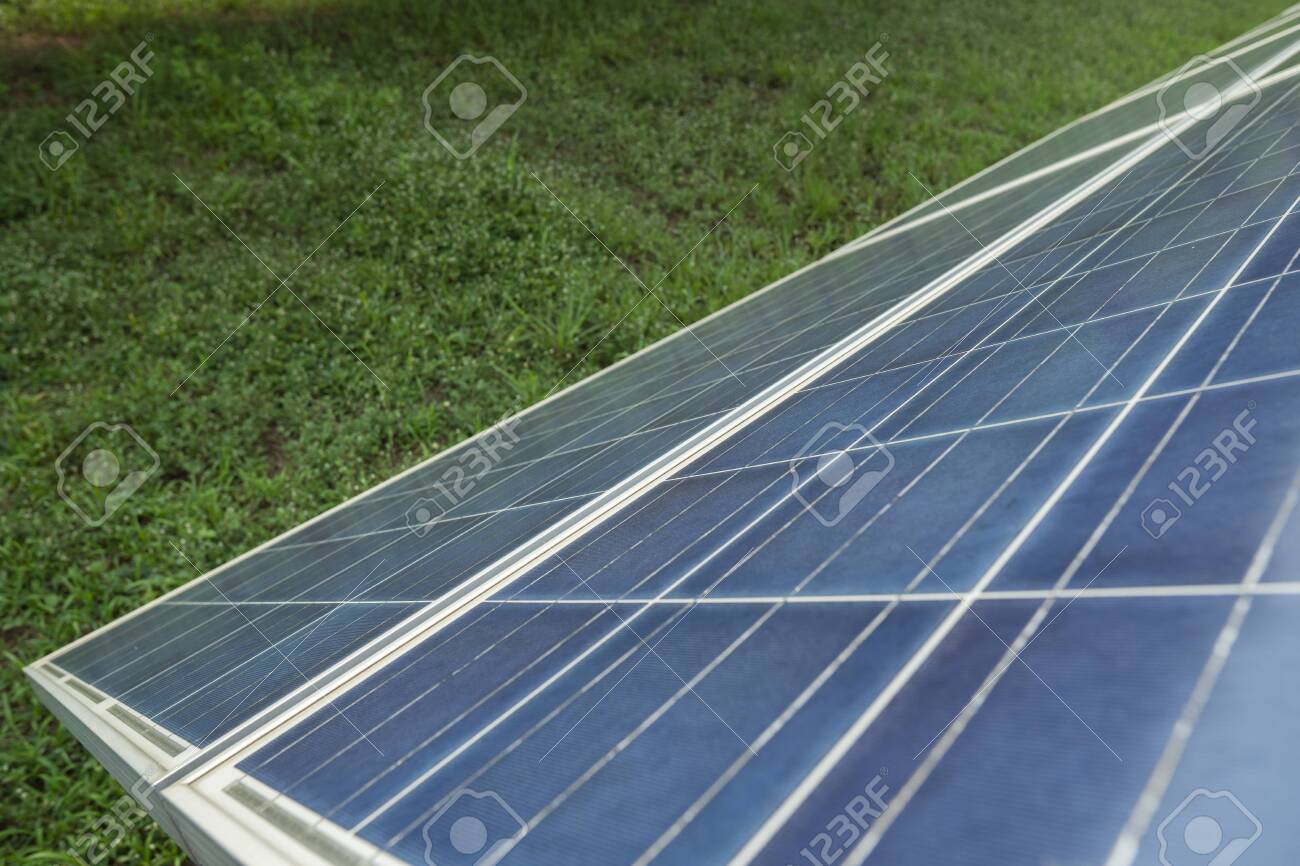 Solar Panel Alternative Electricity Source Concept Of Sustainable