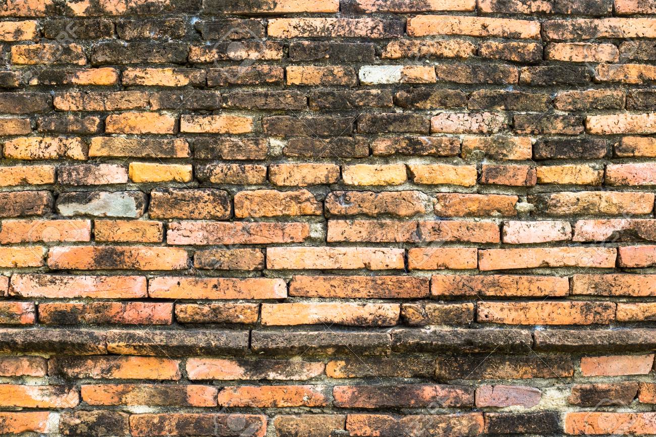 Viejo Color Gris Del Modelo De La Pared De Ladrillo Del Diseno