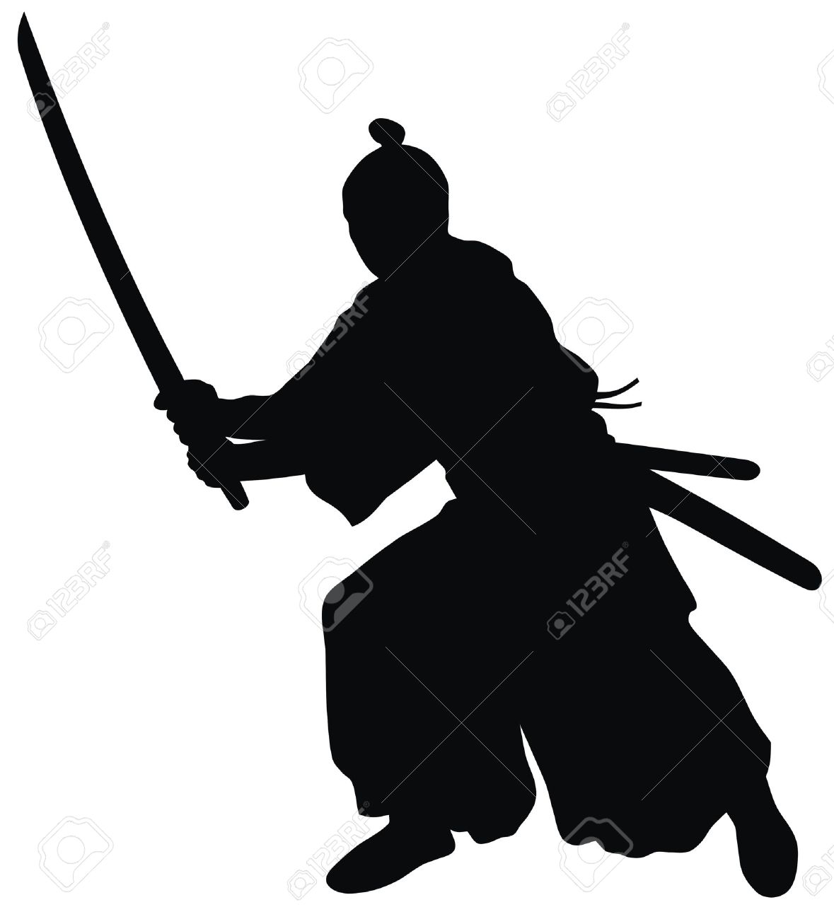 Abstract Vector Illustration Of Samurai Royalty Free Svg Cliparts Vectors And Stock Illustration Image