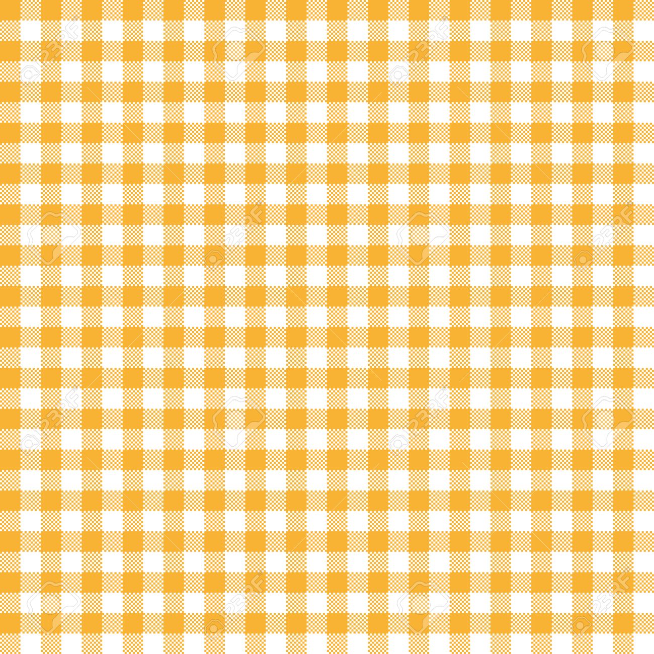 vintage checkered table cloth background colored yellow royalty free