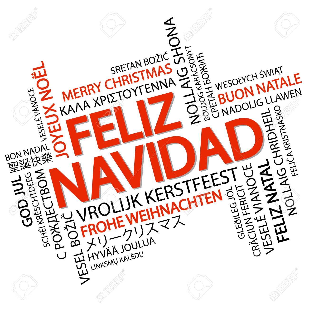 Resultado de imagen de feliz navidad en varios idiomas