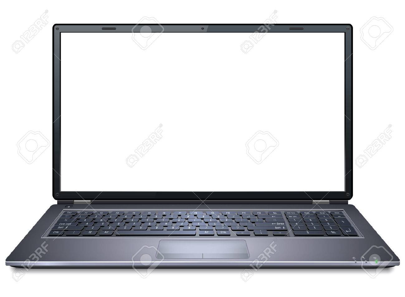 Realistic Laptop Royalty Free SVG, Cliparts, Vectors, and Stock  Illustration. Image 40965627., image size:1300x955