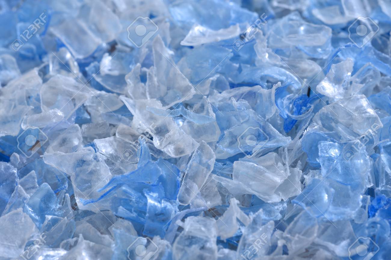 Crushed Plastic Bottles As Raw Material 