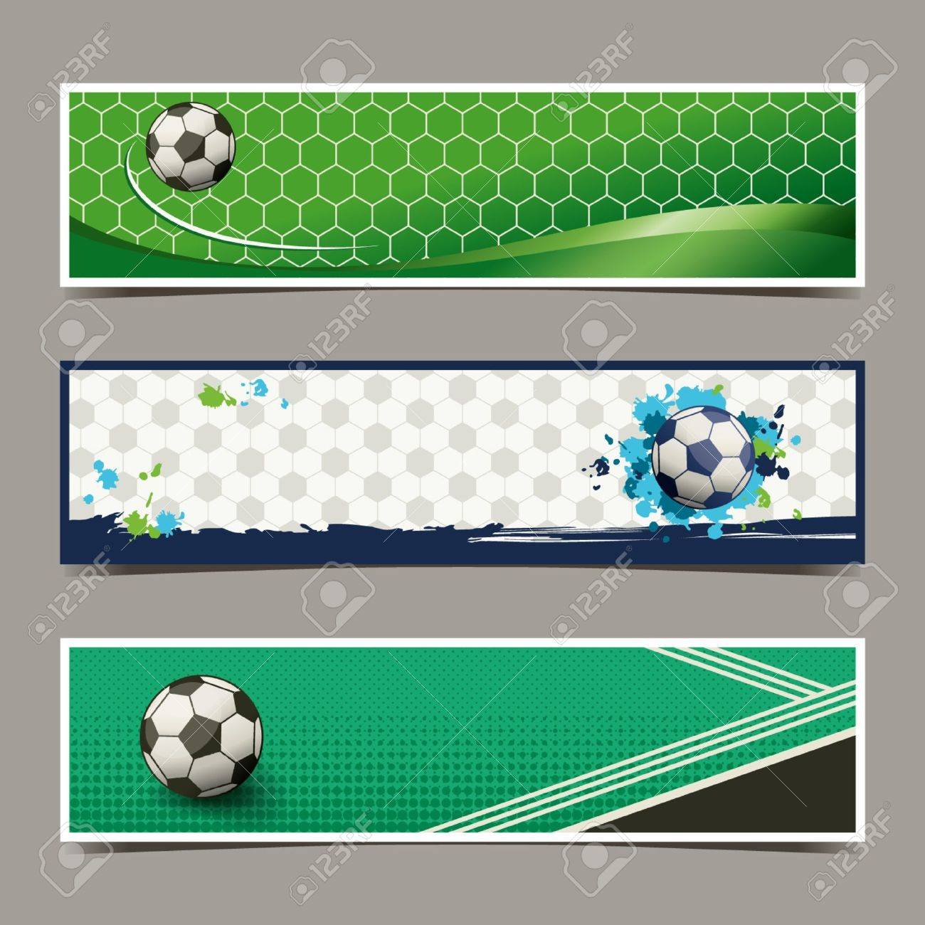Banner Fussball Design Lizenzfrei Nutzbare Vektorgrafiken Clip Arts Illustrationen Image