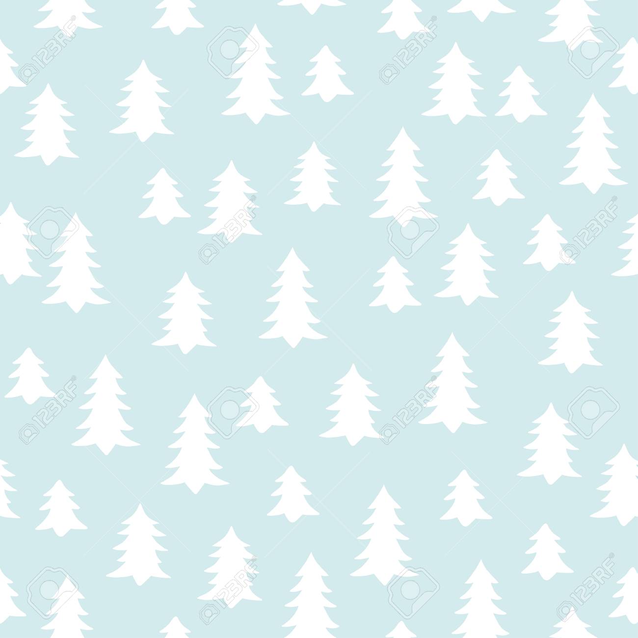 Sfondi Natalizi Bianchi.Vettoriale Senza Soluzione Di Continuita Minima Modello Vettoriale Con Alberi D Inverno Bianchi Per Le Schede Inviti Matrimonio O Album Sfondi E Album Image 65935543