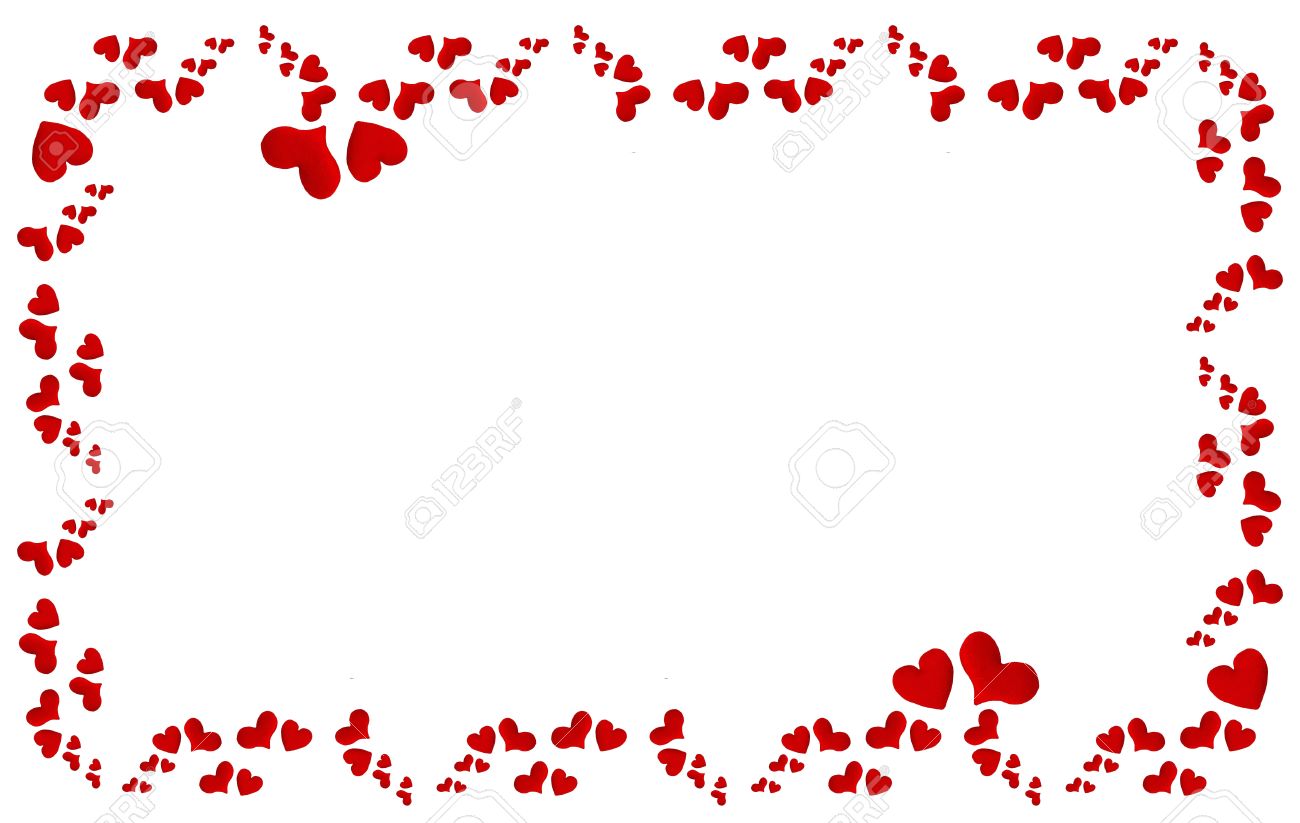 デザインはがきのラブリー ハート フレーム の写真素材 画像素材 Image