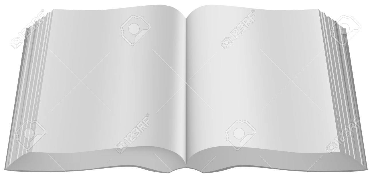開いている大きな本文庫ぐったりベクトル形式のイラストのバインドのイラスト素材 ベクタ Image