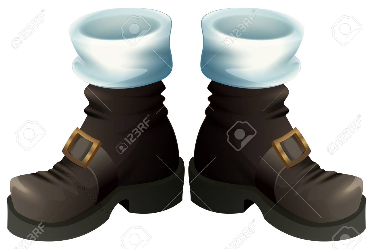 black boots with gold buckles