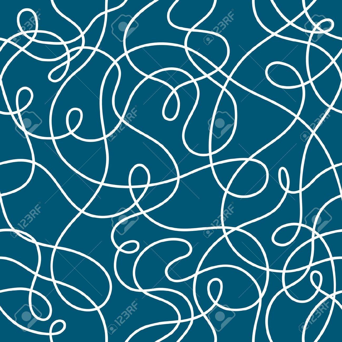 seamless interlacing of ropes on a dark blue background - 15540719 seamless interlacing of ropes on a dark blue background - 15540719