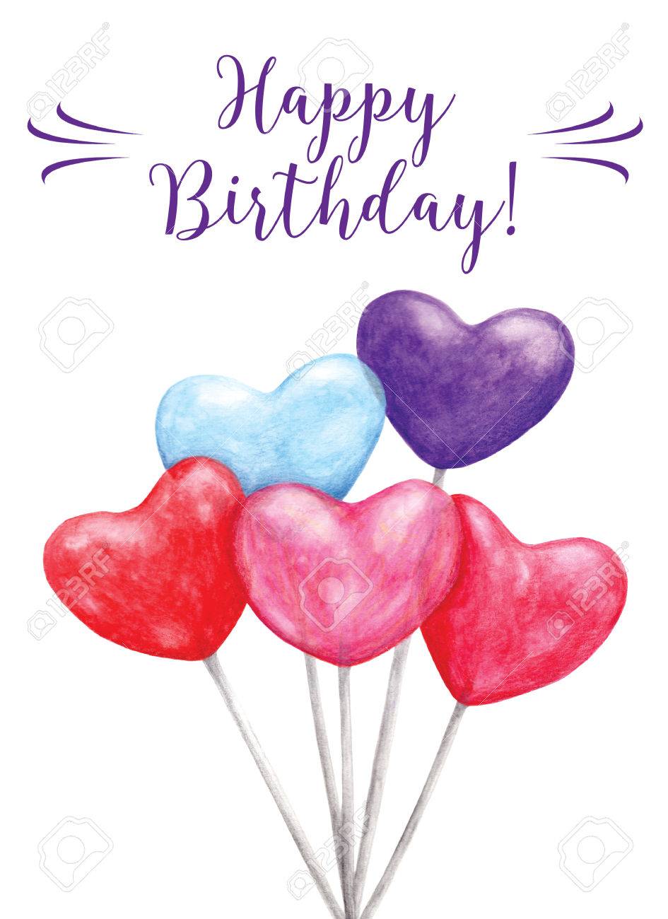 Realiste Dessin Carte Joyeux Anniversaire Avec Des Ballons A La Main Aquarelle Invitation Coloree Backround Banque D Images Et Photos Libres De Droits Image Realiste Dessin Carte Joyeux Anniversaire Avec Des Ballons A La Main Aquarelle Invitation Coloree Backround Banque D Images Et Photos Libres De Droits Image