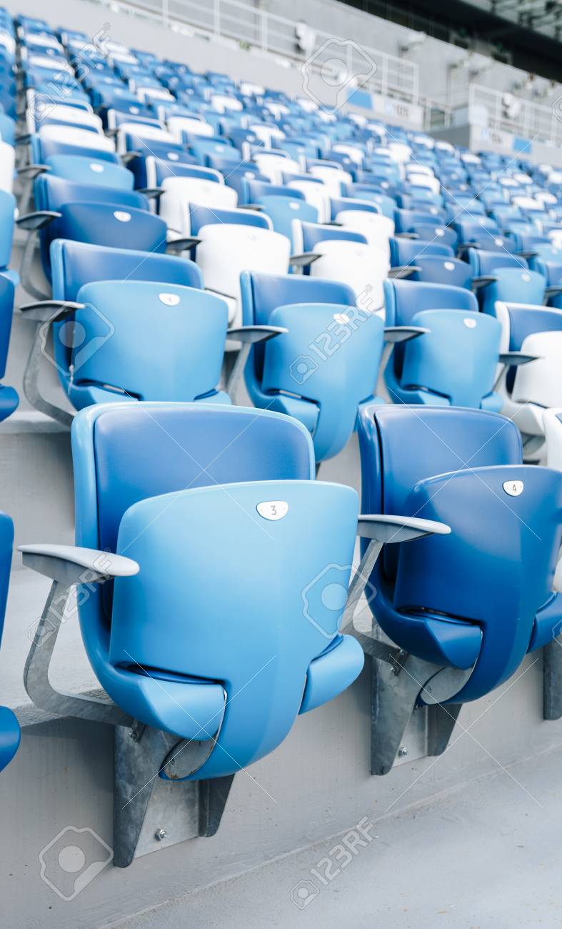 multi colored armchair multicolored armchairs with numbers on football stadium blue and white color stock armchairs with numbers on football stadium multi colored armchair multicolored armchairs with numbers on football stadium blue and white color stock armchairs with numbers on football stadium